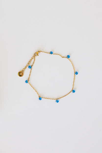 Madison Anklet in Blue