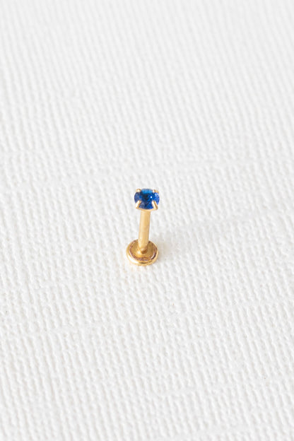 Crystal Flat Back Stud in Blue