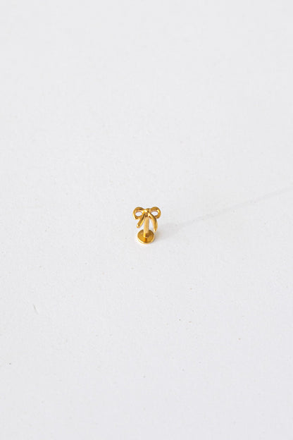 Bow Flat Back Stud