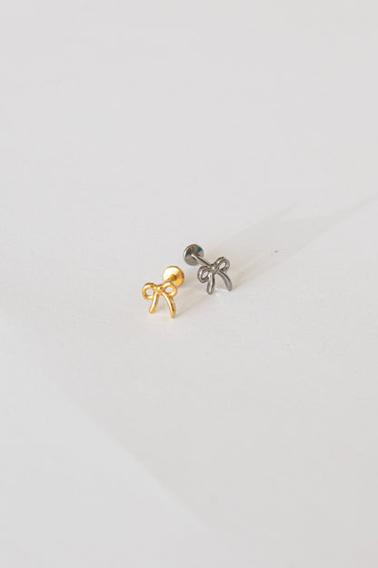 Bow Flat Back Stud