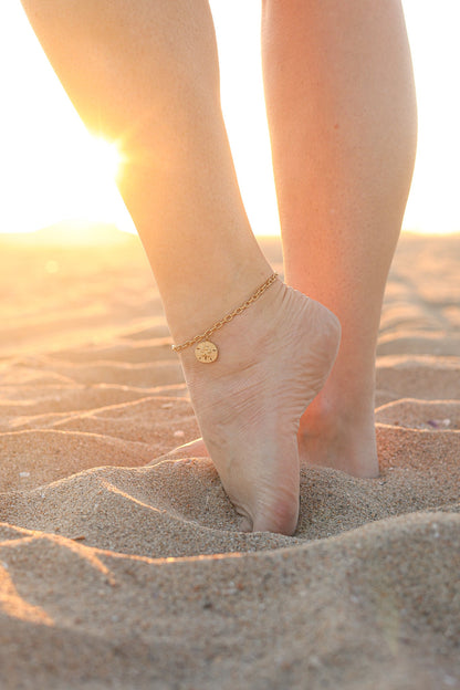 Sand Dollar Anklet