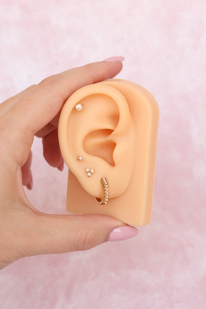 Pearl Trio Flat Back Stud