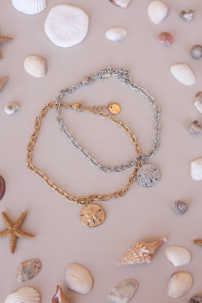 Sand Dollar Anklet