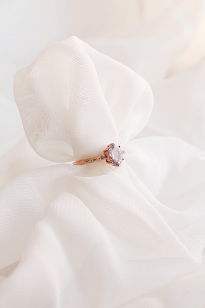 Rapunzel Ring in Lavender Quartz