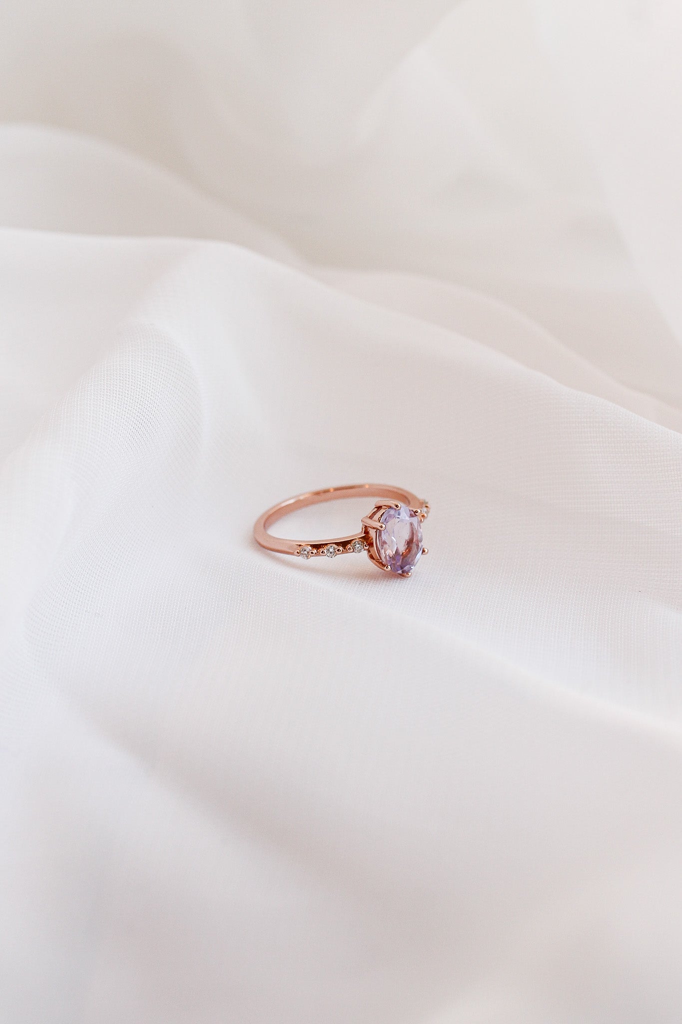 Rapunzel Ring in Lavender Quartz