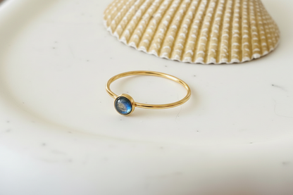 14K Gold Filled LABRADORTE GEMSTONE RING