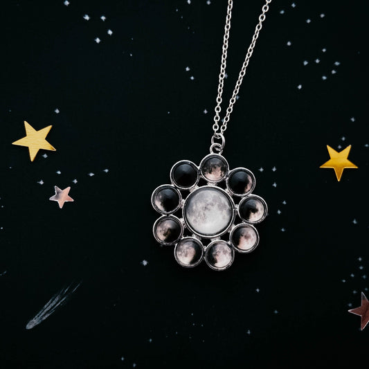 CLEARANCE Moon Phase Halo Pendant