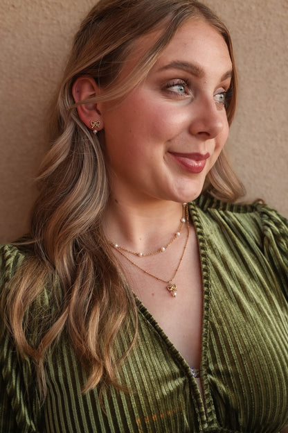 Jane Bow Necklace