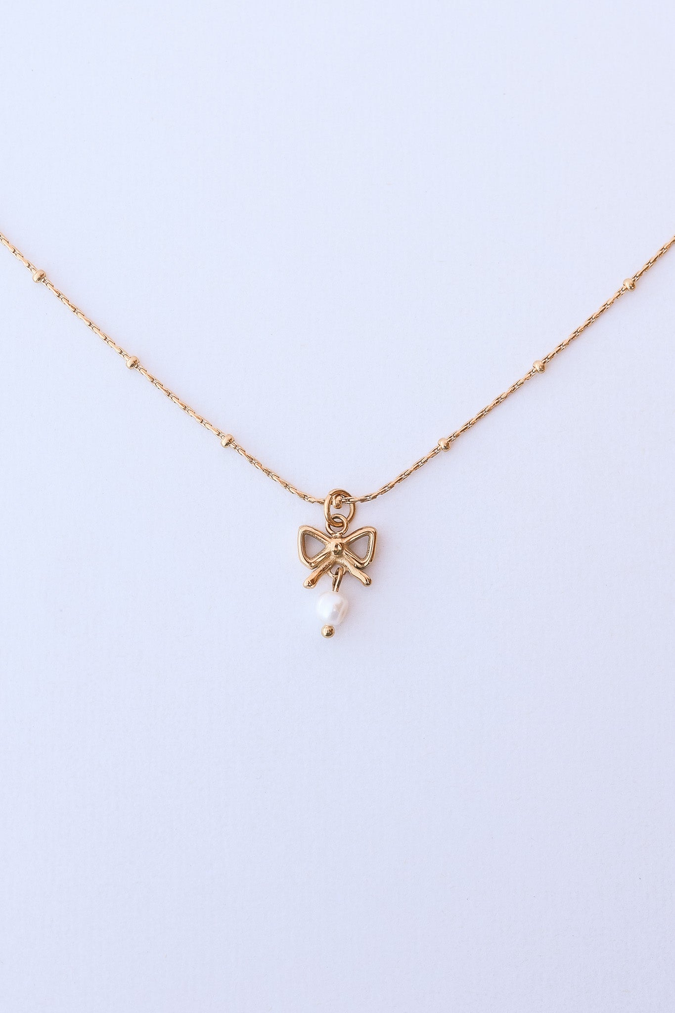 Jane Bow Necklace