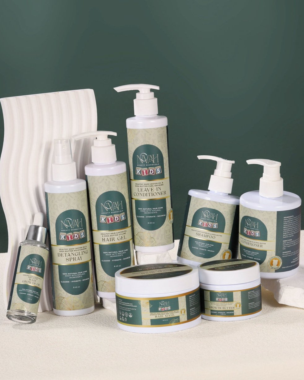 Hair Care Bundle Shampoo Conditioner Detangler Gel Leave In Free Edge Tamer Novah Beauty Essentials