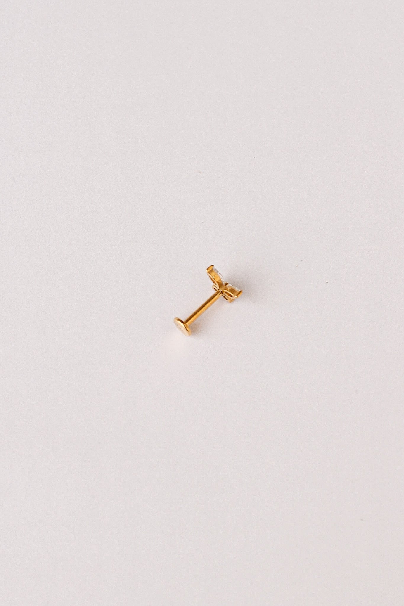Crystal Butterfly Flat Back Stud