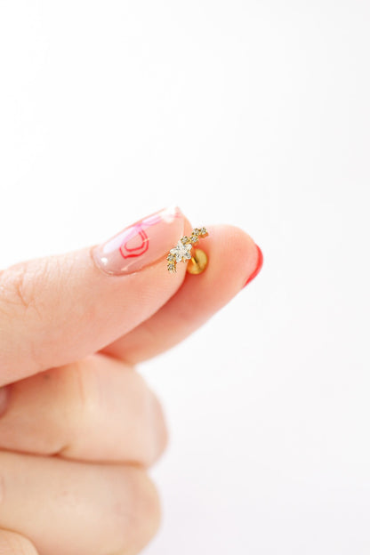 Star Cluster Flat Back Stud