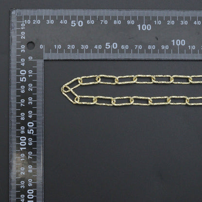 Wholesale Hammered Paperclip Chain by Yard, sku#LX901