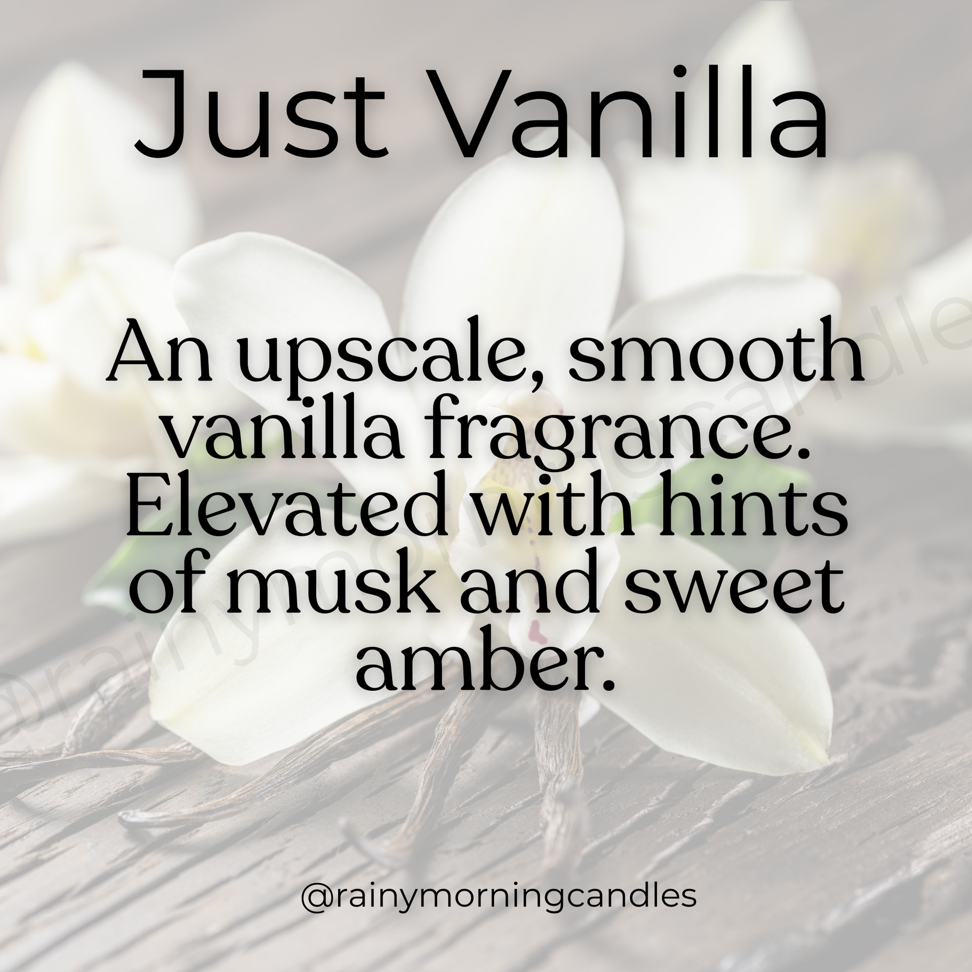 Just Vanilla | Wax Melts Rainy Morning Candles