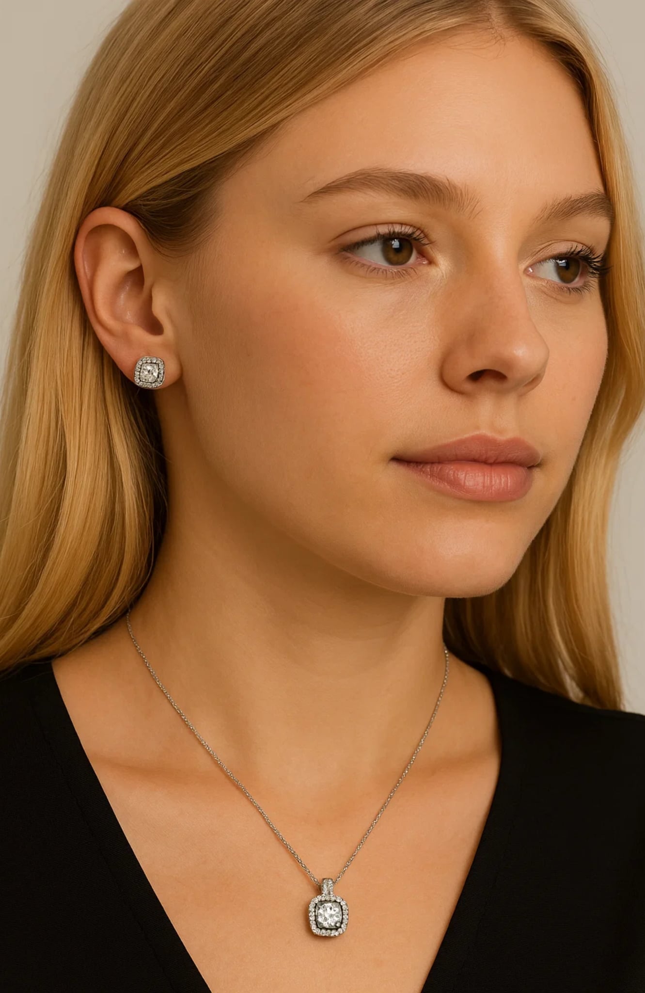 Katlyn Crystal Stud Earrings
