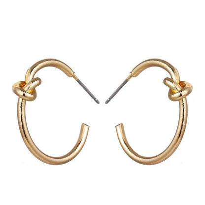 Knot Hoop Earrings