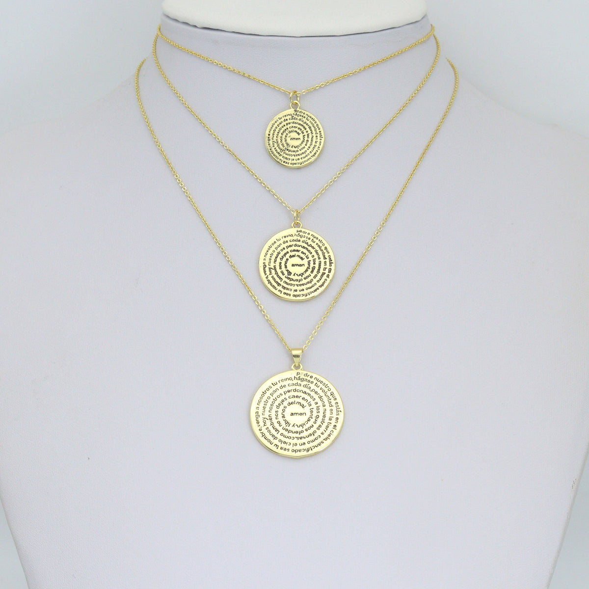 Lord’s Prayer medallion Charm Pendant, Sku#LK1283