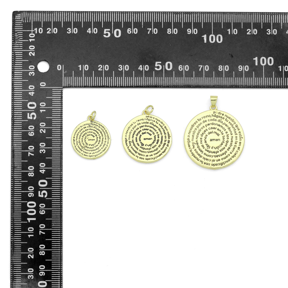 Lord’s Prayer medallion Charm Pendant, Sku#LK1283