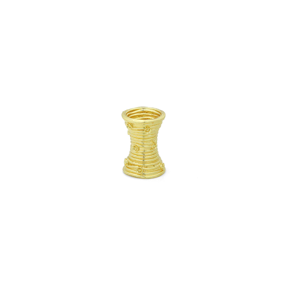 Gold Tube Shape Pendant charm for bracelet necklace making or scarf necklace, Sku#LX939