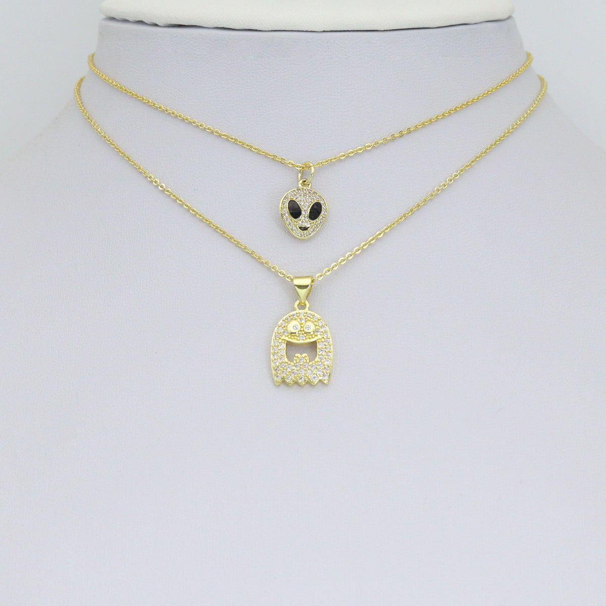 Aolloween Alien Head Ghost Charm Pendant, Sku#LX953