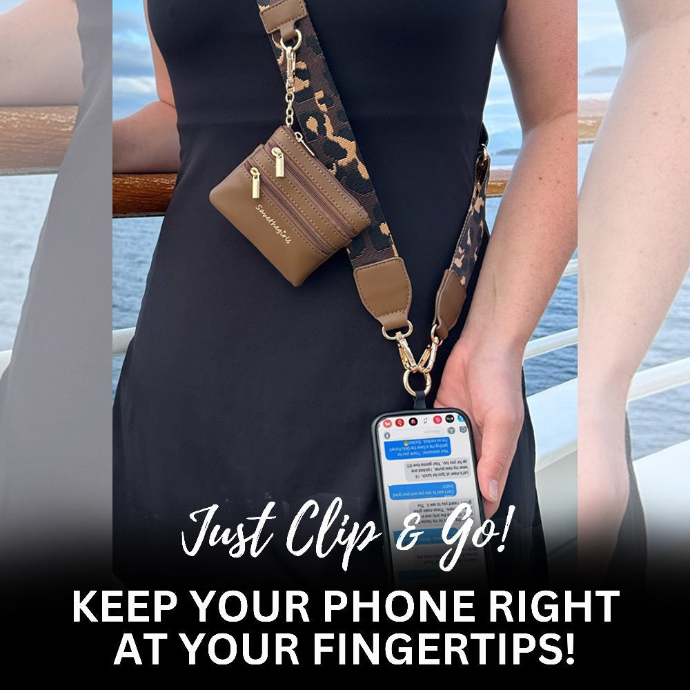 Clip & Go Strap with Pouch - Leopard Collection SaveTheGirls