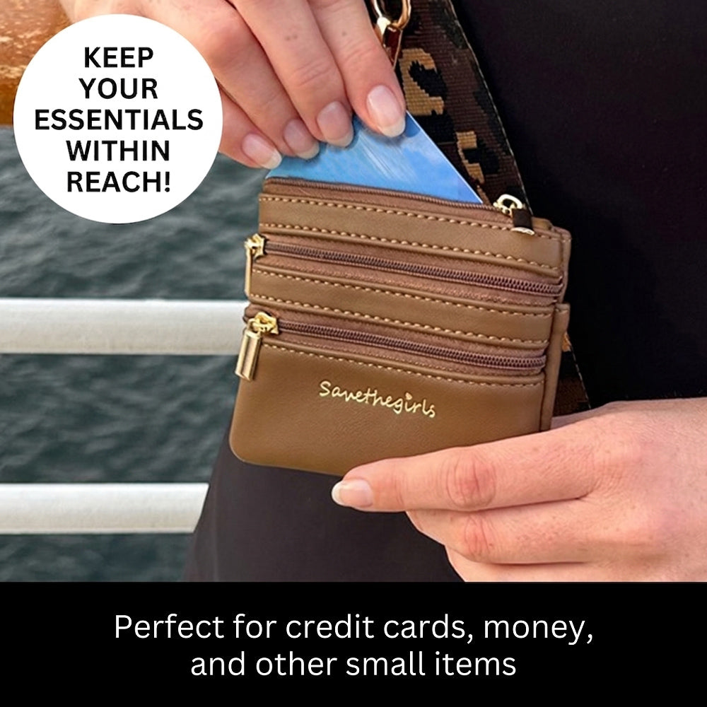 Clip & Go Strap with Pouch - Leopard Collection SaveTheGirls