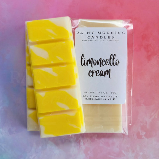 Limoncello Cream | Wax Melts Rainy Morning Candles