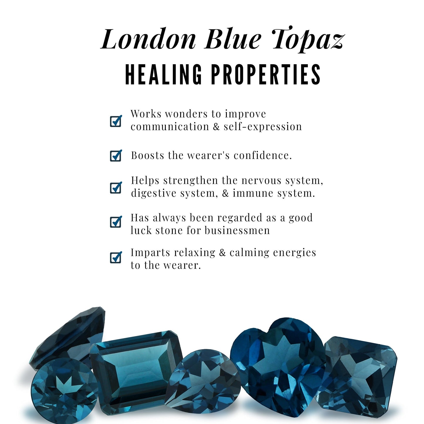 Genuine London Blue Topaz Antique Looking Engagement Ring in Silver