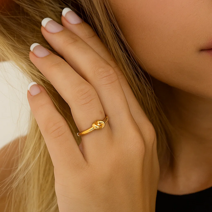 Love Knot Ring Commitment Ring