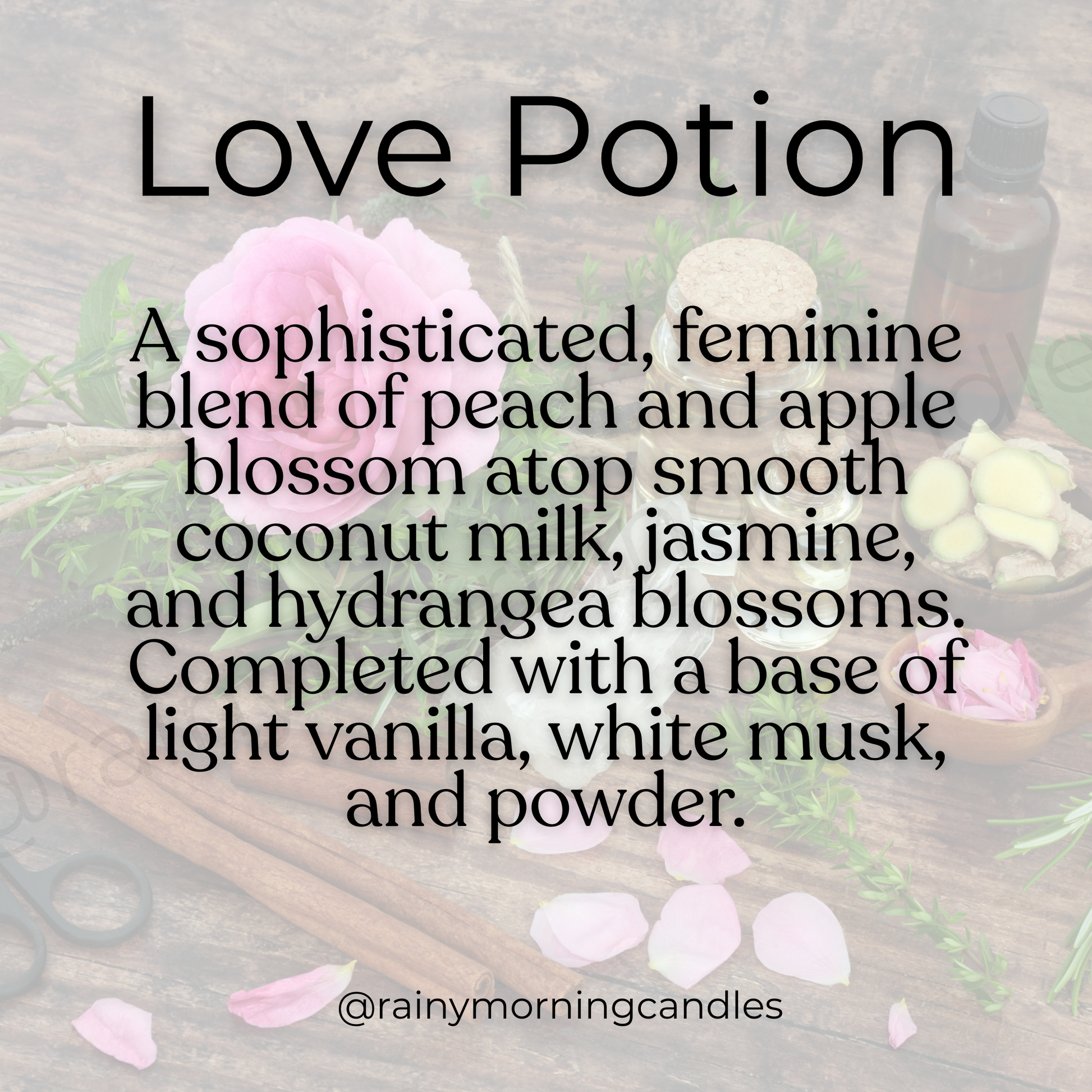 Love Potion | Wax Melts Rainy Morning Candles