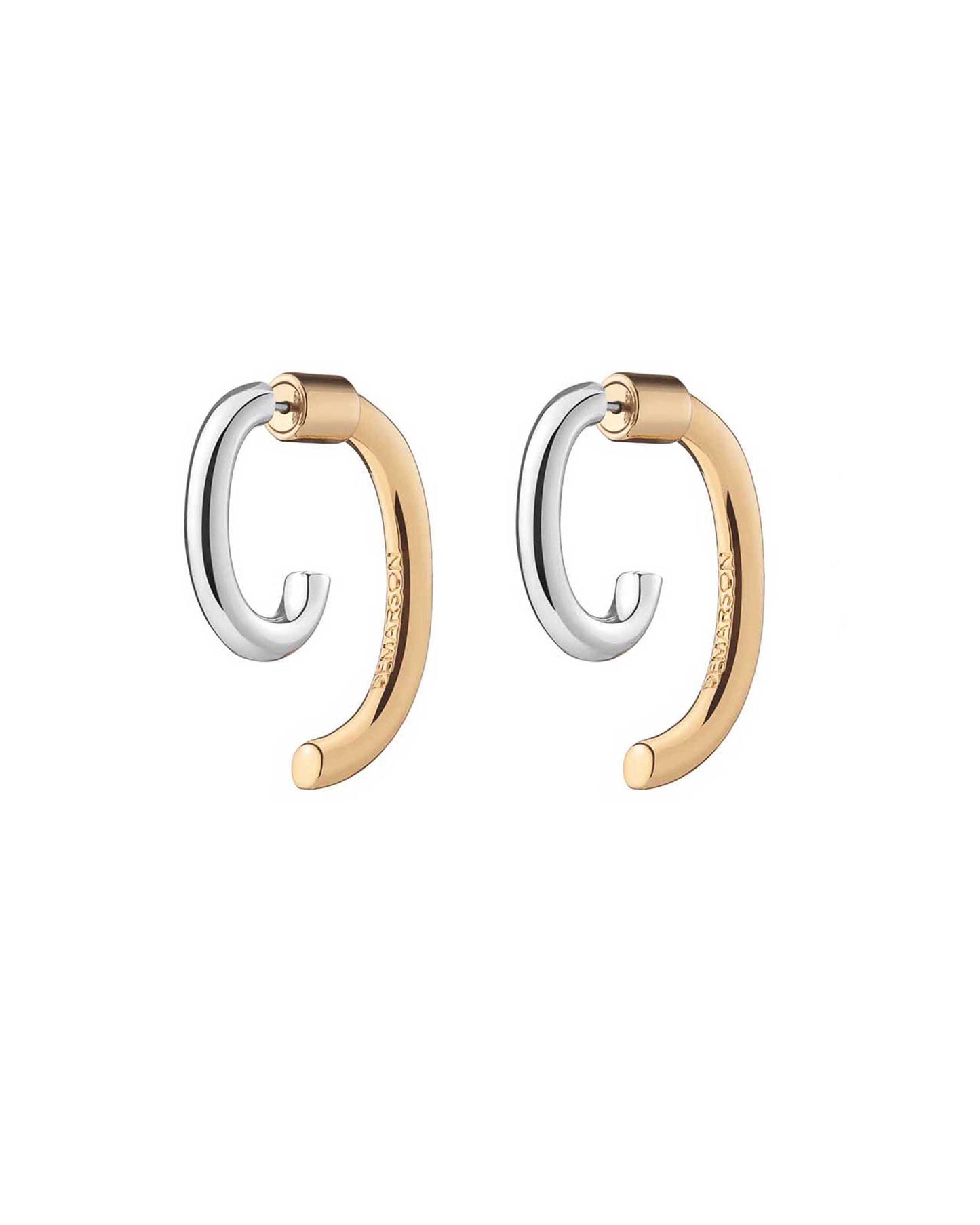 Luna Two-Tone Earrings