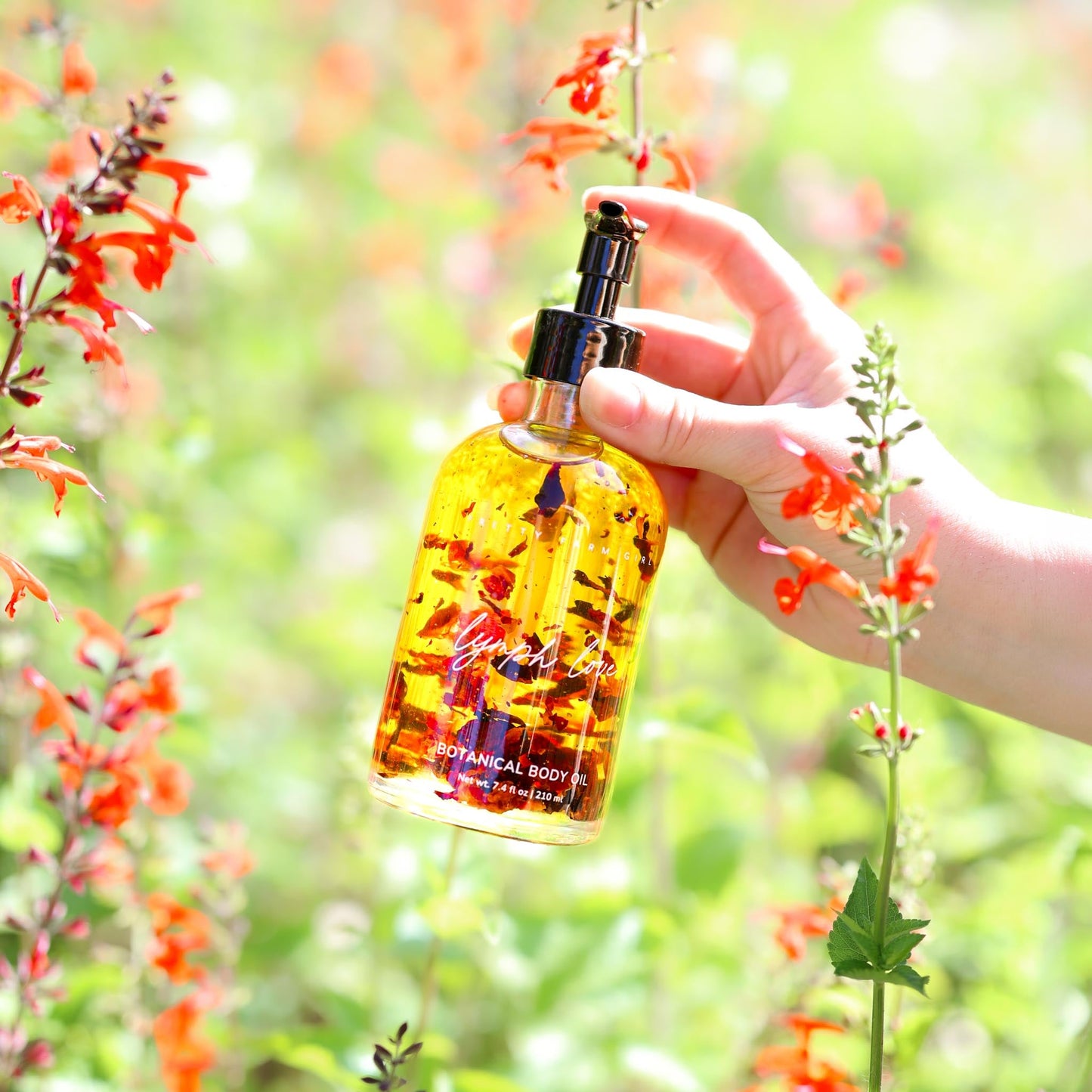 Lymph Love Natural Body Oil - Best for Lymphatic Massages Pretty farm girl
