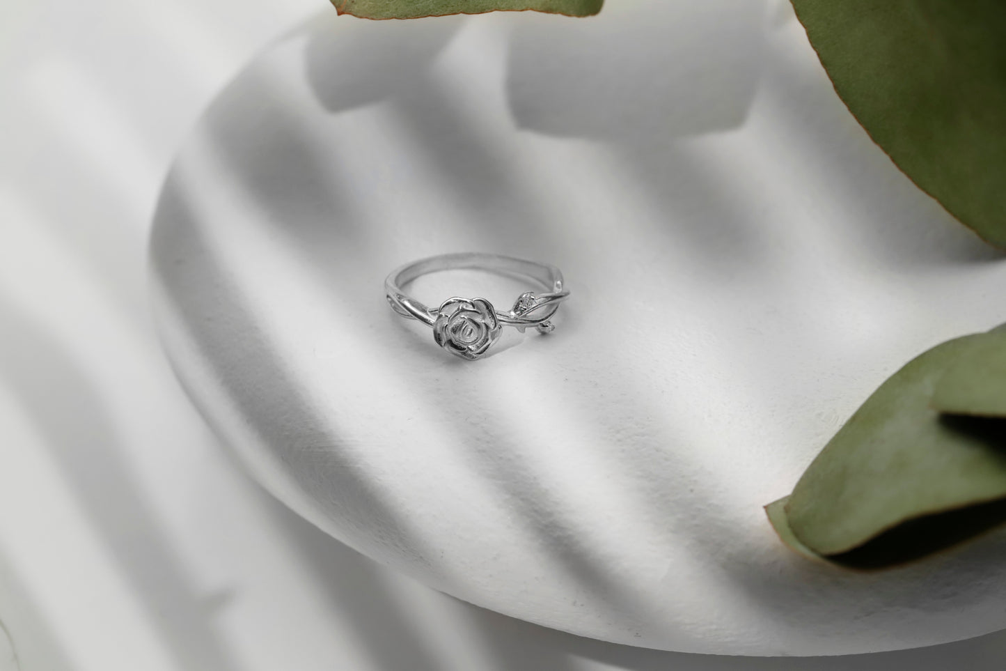 Eternal Bloom Birth Month Flower Ring with Sparkling CZ Diamond