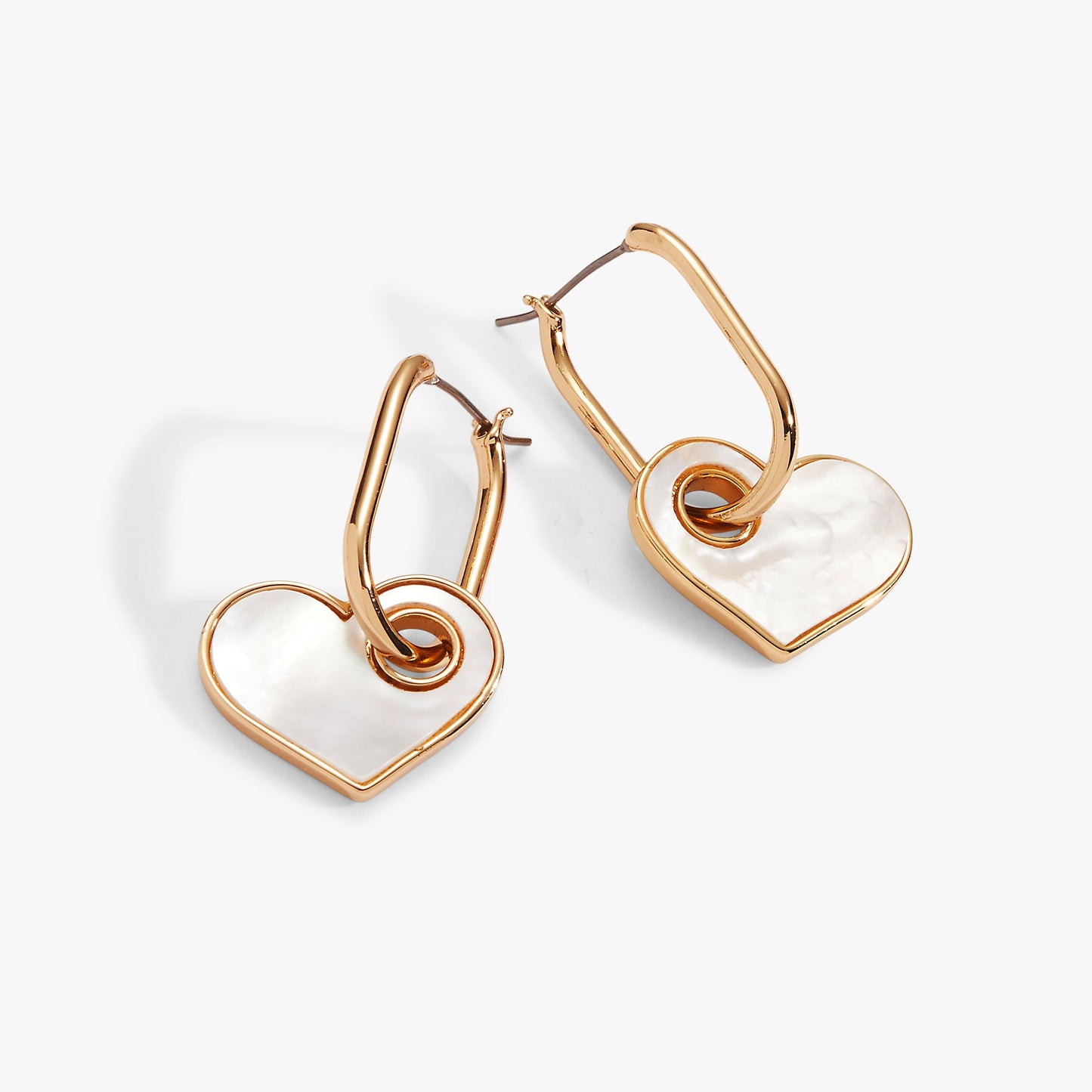 Mother of Pearl Heart Interchangeable Hoop Earring ALEX AND ANI