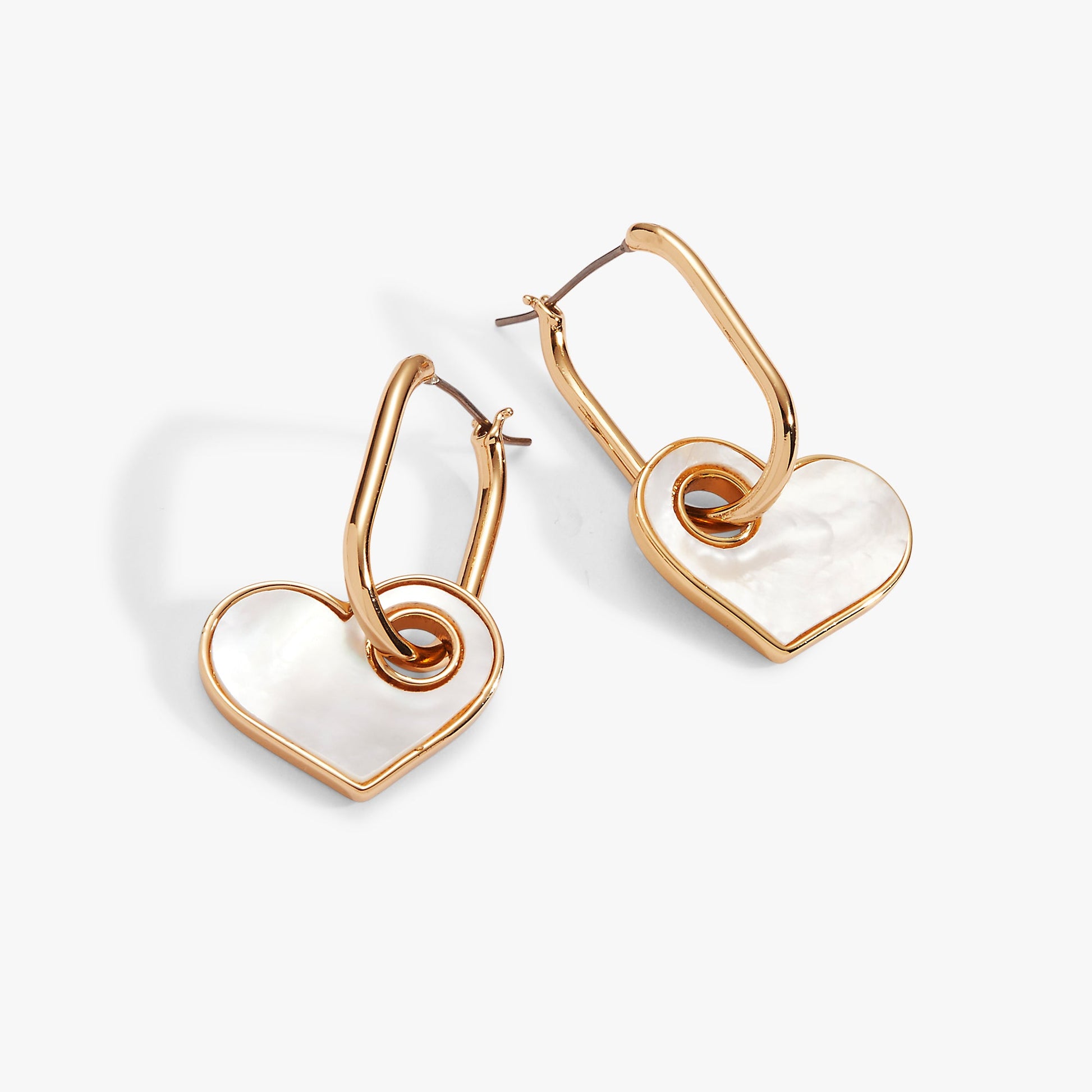 Mother of Pearl Heart Interchangeable Hoop Earring ALEX AND ANI