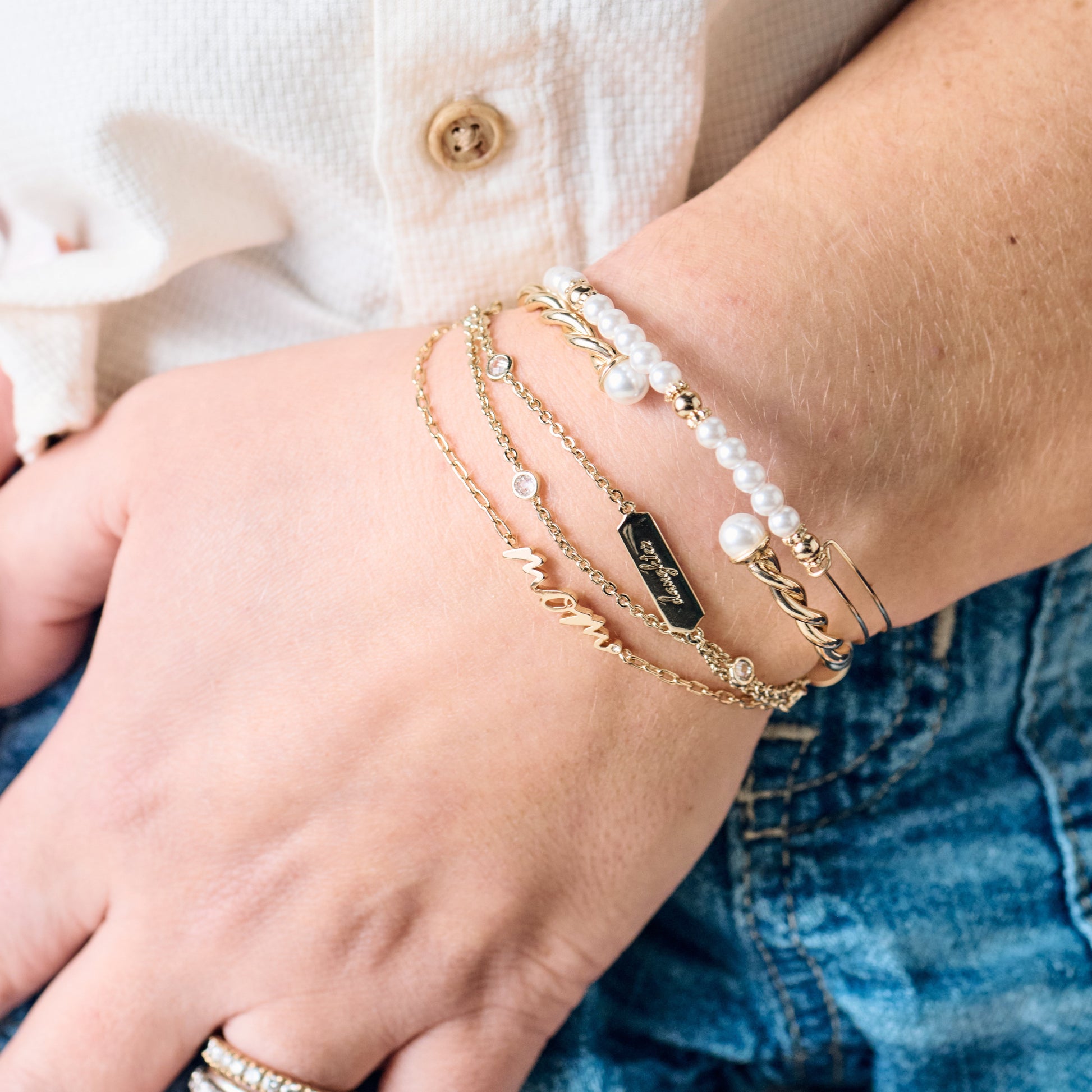 Daughter Infinity Chain Double Strand Bracelet ALEX AND ANI