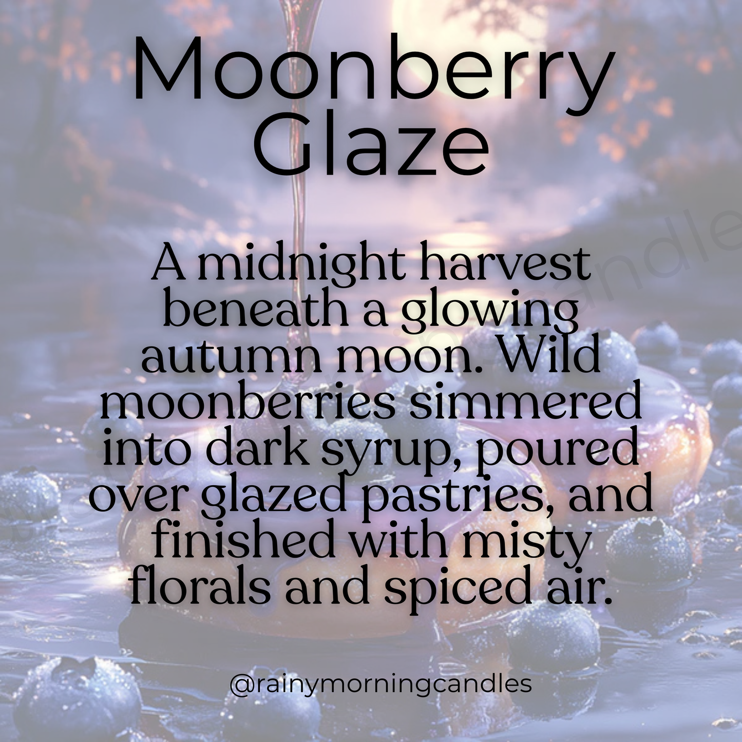 Moonberry Glaze | Wax Melts Rainy Morning Candles