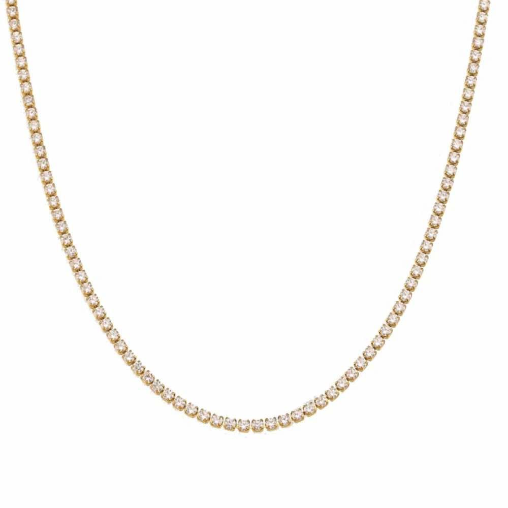 Moonlit Tennis Necklace with AAAAA Cubic Zirconia