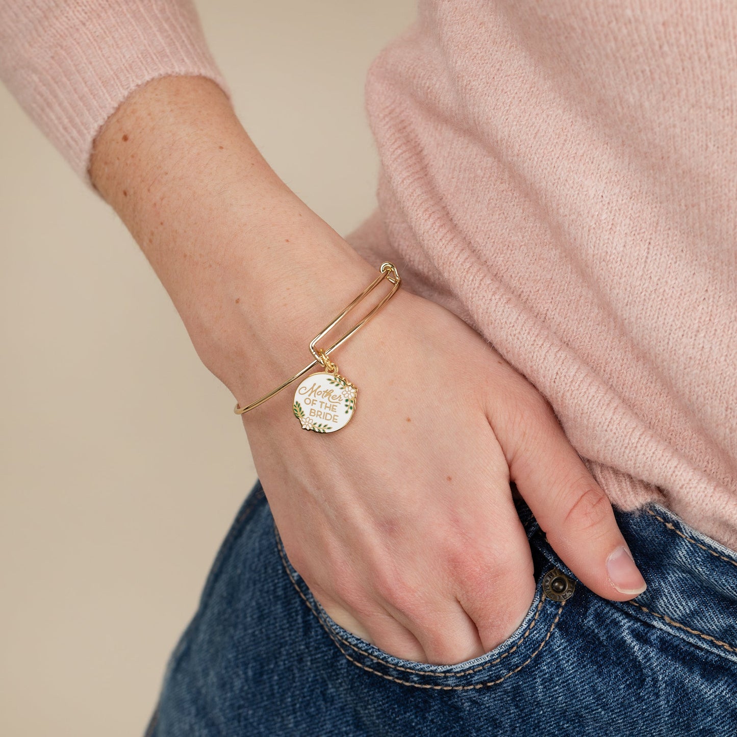 'Mother of the Bride' Charm Bangle ALEX AND ANI