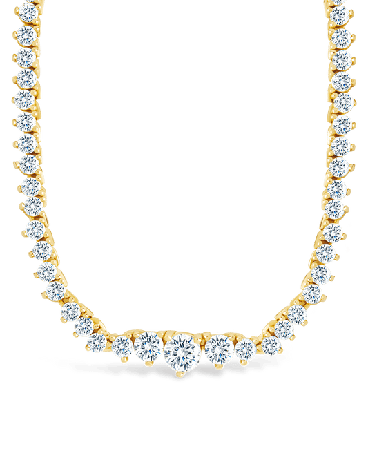 Tatum Adjustable CZ Tennis Necklace