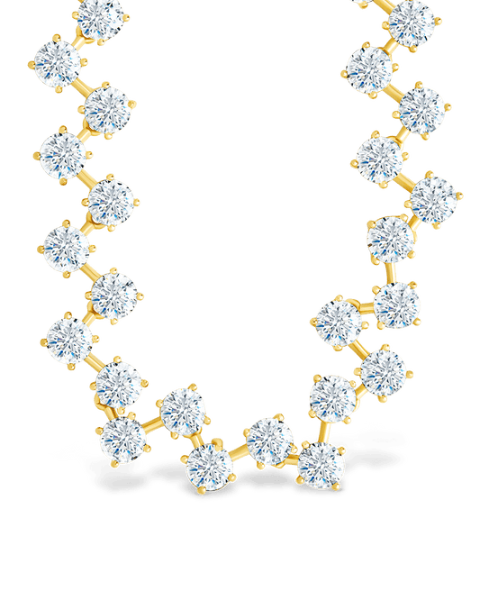 Carson Adjustable CZ Tennis Bolo Necklace