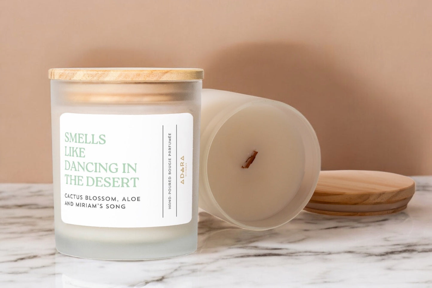 Smells Like Dancing In The Desert - Cactus Blossom, Aloe, and Miriam's Song Scented Candle Adara Rituals