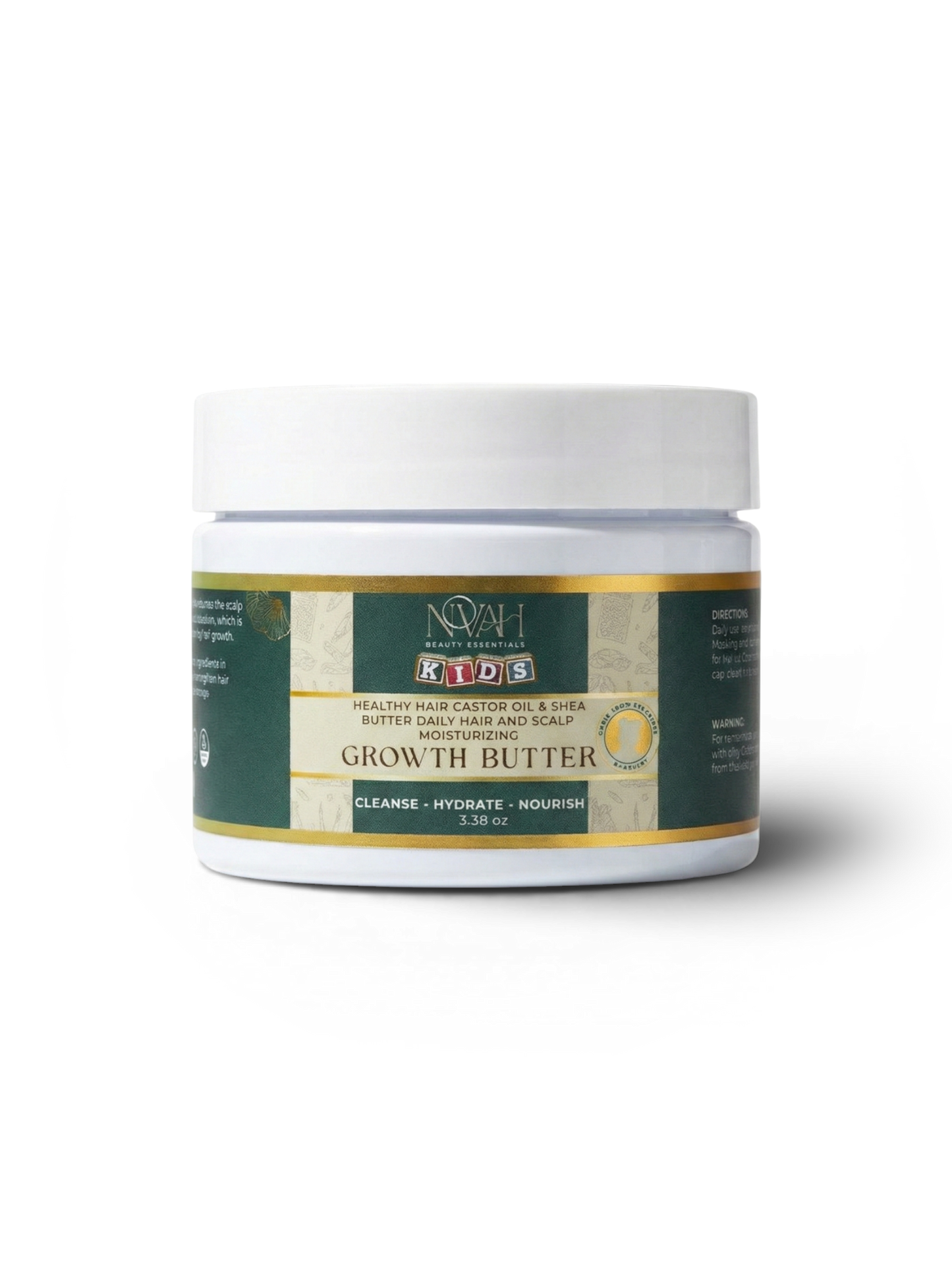 Daily Hair Growth Butter With Castor Oil And Shea Butter For Scalp Moisturizing Novah Beauty Essentials