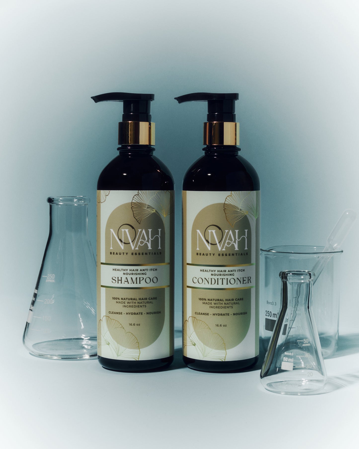 Healthy Hair Anti Itch Nourishing Shampoo and Conditioner Bundle Novah Beauty Essentials