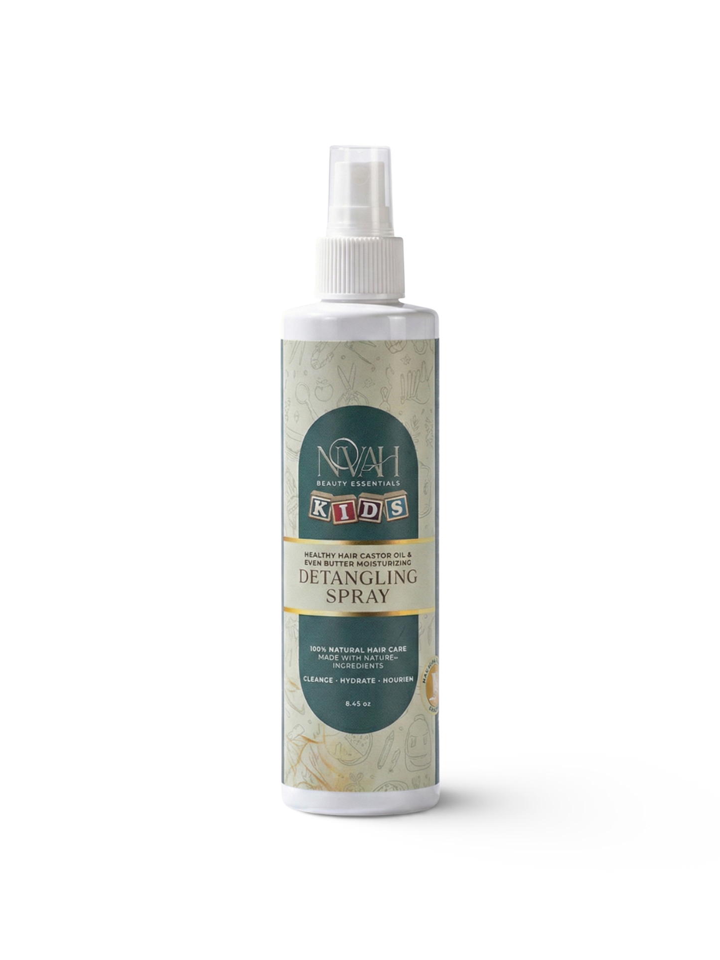 Healthy Hair Castor Oil And Shea Butter Moisturizing Detangling Spray Novah Beauty Essentials