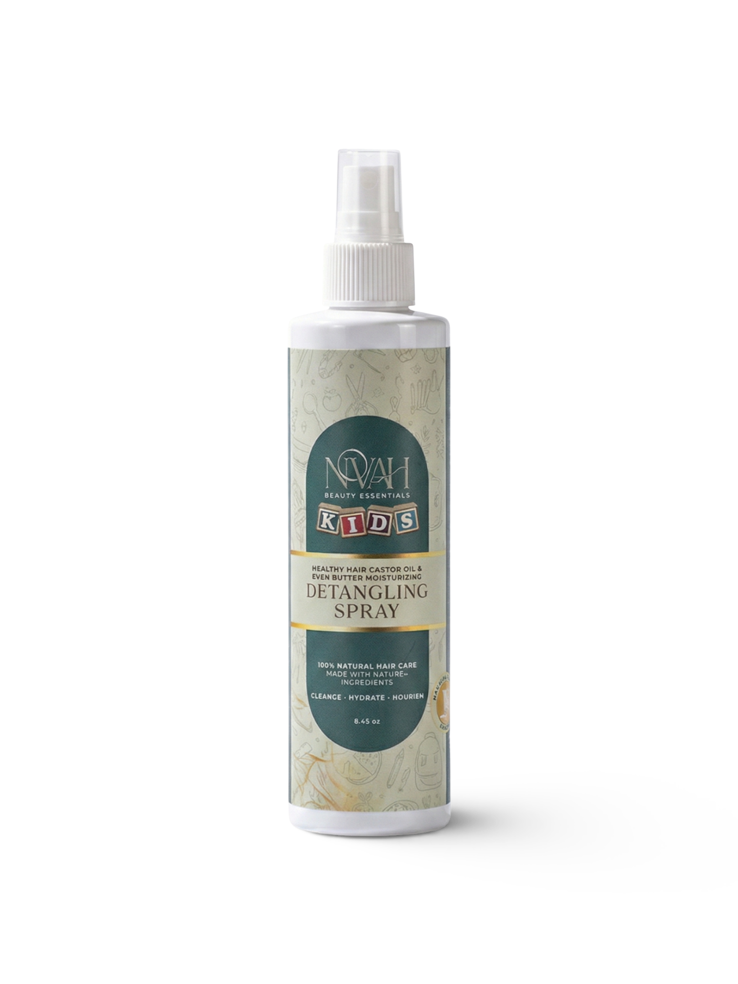 Healthy Hair Castor Oil And Shea Butter Moisturizing Detangling Spray Novah Beauty Essentials