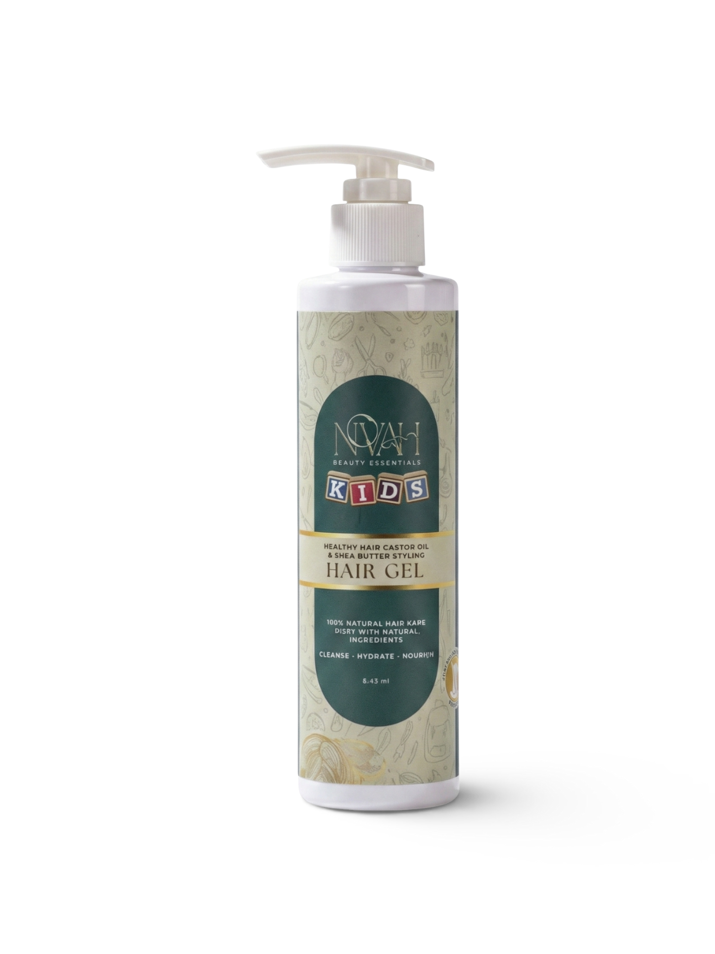 Healthy Hair Castor Oil And Shea Butter Styling Gel For Curls And Frizz Control Novah Beauty Essentials
