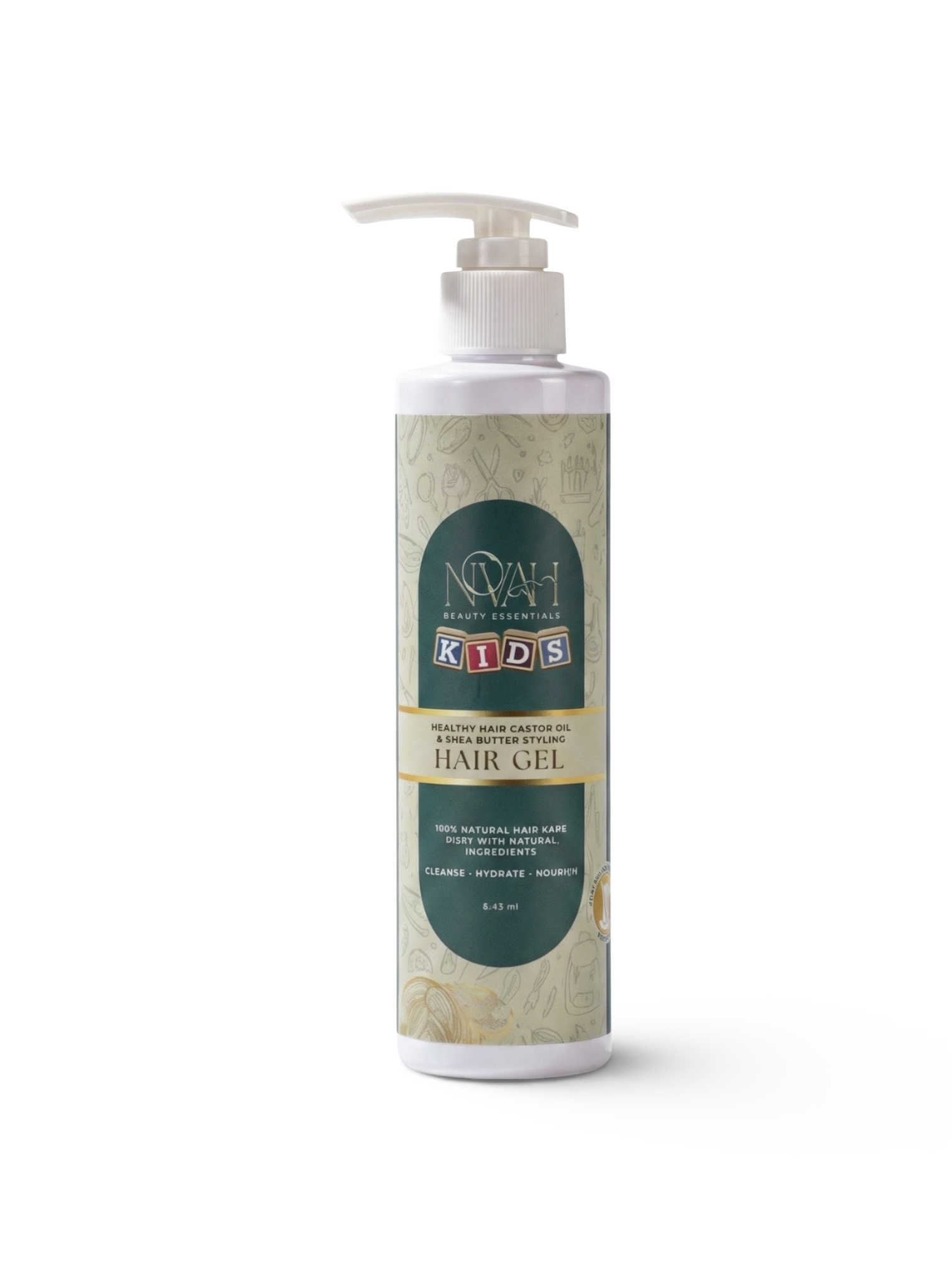Healthy Hair Castor Oil And Shea Butter Styling Gel For Curls And Frizz Control Novah Beauty Essentials