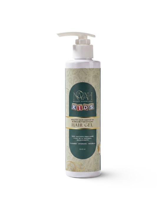 Healthy Hair Castor Oil And Shea Butter Styling Gel For Curls And Frizz Control Novah Beauty Essentials