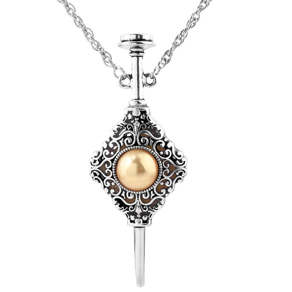 British Retro Owl Necklace Alloy Cartoon Pharmacy Bottle Death Holy Device Hausofjb